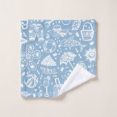 Zomerpatroon Bad Handdoek (Wasdoekje)