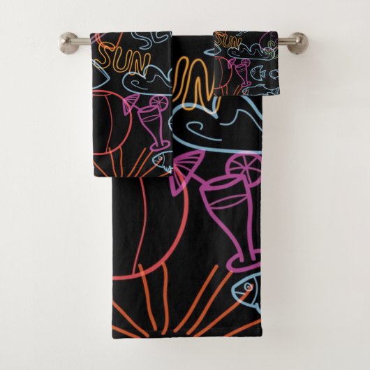 Zomerpatroon Bad Handdoek (Insitu)