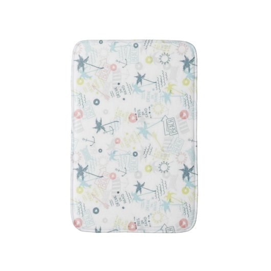 Zomerpatroon Badmat (Voorkant Verticaal)