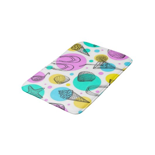 Zomerpatroon Badmat (Gekanteld)