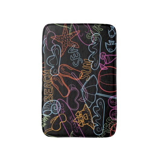 Zomerpatroon Badmat (Voorkant Verticaal)