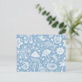 Zomerpatroon Briefkaart (Staand voorkant)