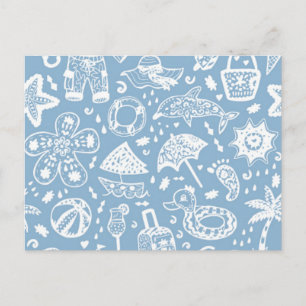 Zomerpatroon Briefkaart