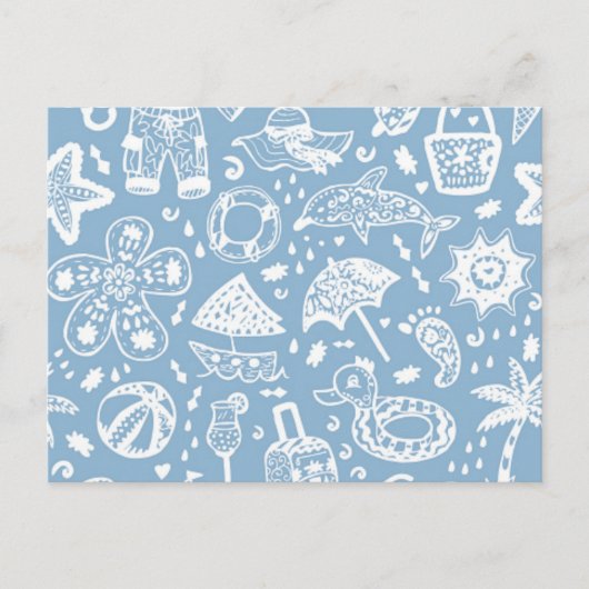 Zomerpatroon Briefkaart (Voorkant)