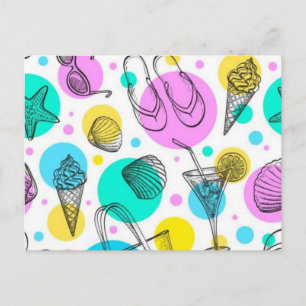 Zomerpatroon Briefkaart