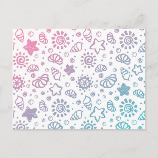 Zomerpatroon Briefkaart (Voorkant)