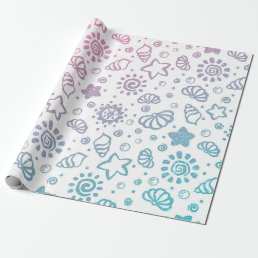 Zomerpatroon Cadeaupapier (Uitgerold)