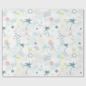 Zomerpatroon Cadeaupapier (Vlak)