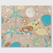 Zomerpatroon Cadeaupapier (Vlak)