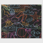 Zomerpatroon Cadeaupapier (Vlak)