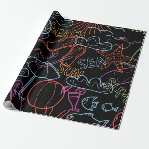 Zomerpatroon Cadeaupapier