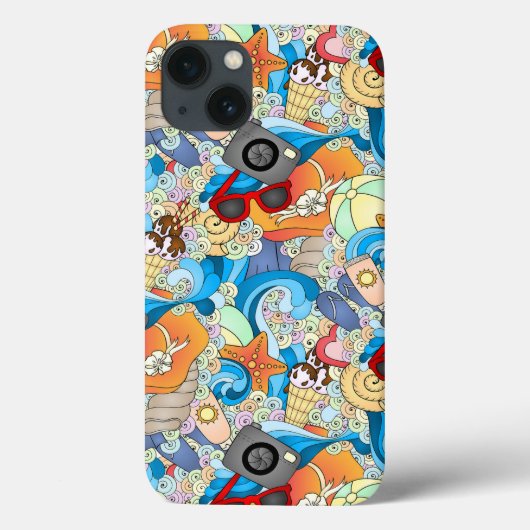 Zomerpatroon Case-Mate iPhone Case (Achterkant)