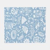 Zomerpatroon Fleece Deken (Voorkant (Horizontaal))