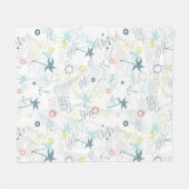 Zomerpatroon Fleece Deken (Voorkant (Horizontaal))