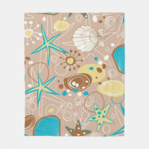 Zomerpatroon Fleece Deken