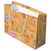 Zomerpatroon Groot Cadeauzakje (Voorkant Gekanteld)