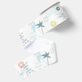 Zomerpatroon Grosgrain Lint (Achterkant)
