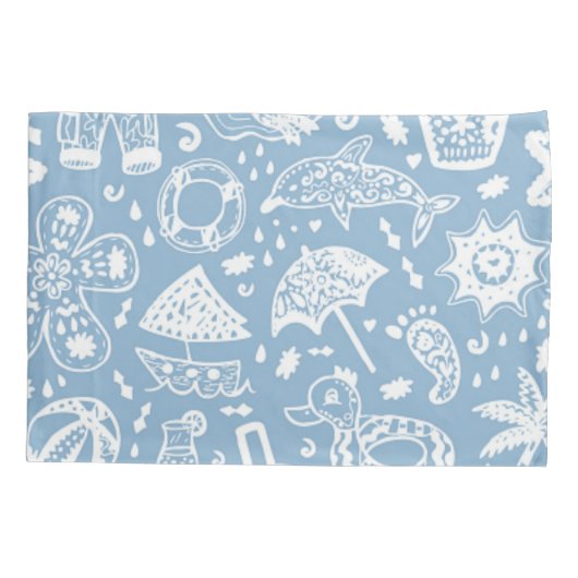 Zomerpatroon Kussensloop (Achterkant)