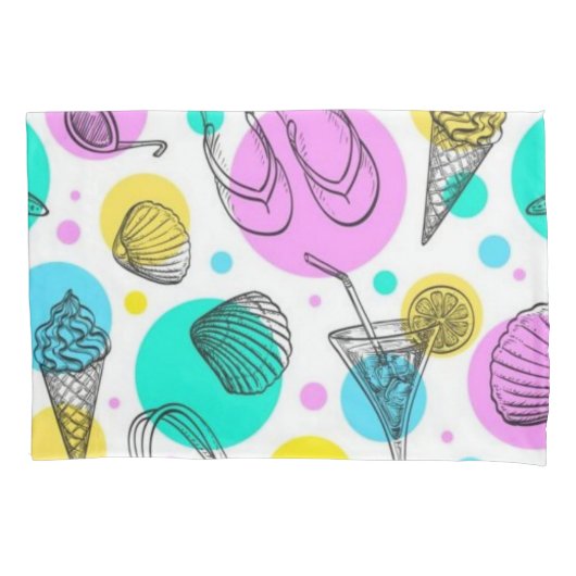 Zomerpatroon Kussensloop (Voorkant)