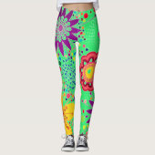 Zomerpatroon Leggings (Voorkant)