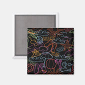 Zomerpatroon Magneet (Voorkant / Achterkant)