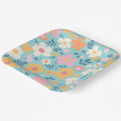 Zomerpatroon Papieren Bordje (Gebogen)