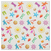 Zomerpatroon Pret in de Zon  Stof (Swatch)