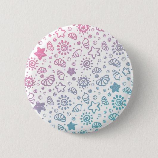 Zomerpatroon Ronde Button 5,7 Cm (Voorkant)