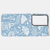 Zomerpatroon Samsung Galaxy Hoesje (Linkerkant)