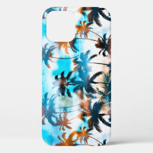Zomerpatroon, tropische bomen, hemel. Case-Mate iPhone case