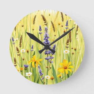 Zomerpatroon van Wildebloemenweide Ronde Klok