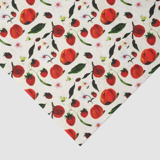  zomerpercolaatroze fruitvloerbedekking tissuepapier (Detail)