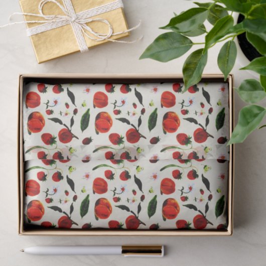  zomerpercolaatroze fruitvloerbedekking tissuepapier (Geschenk)