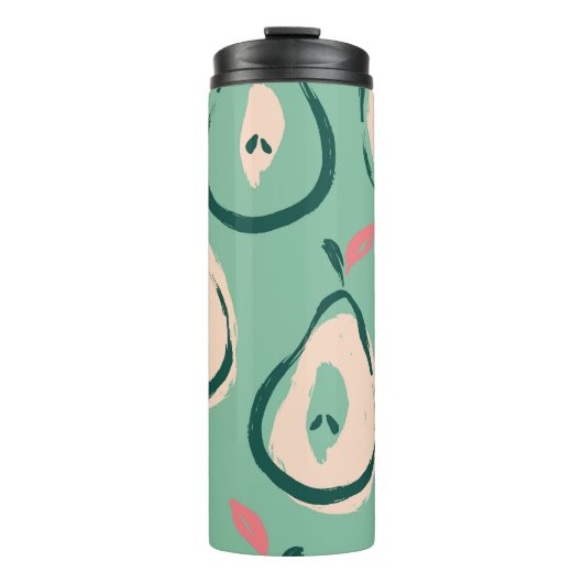 Zomerperen: vers fruitpatroon. thermosbeker (Voorkant)