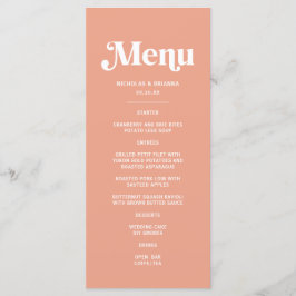 Zomerperzik bruiloft menu