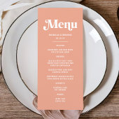 Zomerperzik bruiloft menu