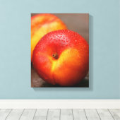 zomerperziken canvas afdruk (Insitu (Houten vloer))