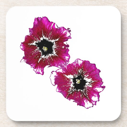 Zomerpetunia's Bier Onderzetter (Voorkant)