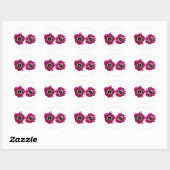 Zomerpetunia's Ronde Sticker (Vel)