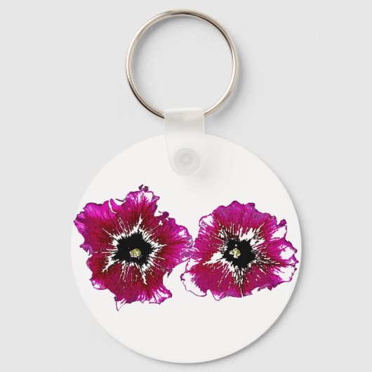 Zomerpetunia's Sleutelhanger (Voorkant)