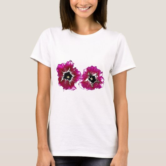 Zomerpetunia's T-shirt (Voorkant)