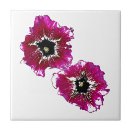 Zomerpetunia's Tegeltje