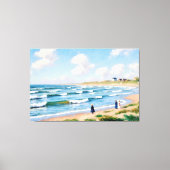 Zomerpicknick aan de Kust Canvas Afdruk (Voorkant)