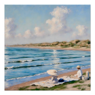 Zomerpicknick aan de Kust Perfect Poster