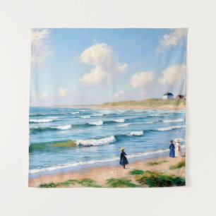 Zomerpicknick aan de Kust Wandkleed