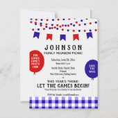 Zomerpicknick · Barbecue · Reünie · Verjaardag Magnetische Uitnodiging (Voorkant)