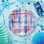 Zomerpicknick Rood Wit Blauw BBQ Tuinfeest Papieren Bordje (Feest)