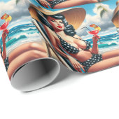 zomerpin-up cadeaupapier (Rol Hoek)