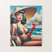 zomerpin-up legpuzzel (Verticaal)