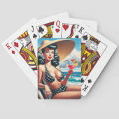  zomerpin-up pokerkaarten (Achterkant)